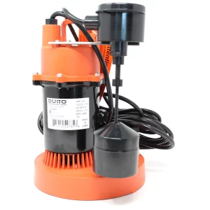 A titan sump pump, a very popular Calgary sump pump brand. Son-Rise plumbing installs Titan Sump pumps.